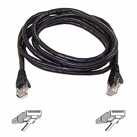 Belkin Cat.6 UTP Patch Cable - RJ-45 Male - RJ-45 Male - 7ft - Black