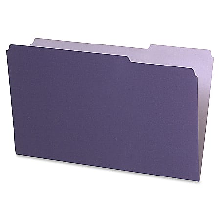 Pendaflex® Legal-Size Interior File Folders, 1/3 Cut, Violet, Box Of 100