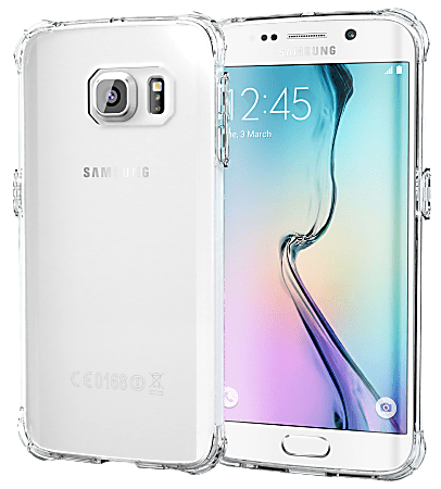 rooCASE Plexis Slim Cover Case For Samsung Galaxy S6 Edge, Clear
