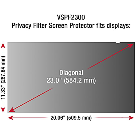 ViewSonic Privacy Filter Screen Protector - Privacy Filter