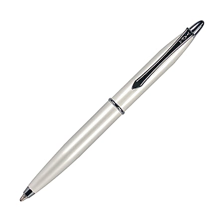 Yafa Mini-Ballpoint Poquito Pen, Medium Point, 1.0 mm, Silver Barrel, Black Ink
