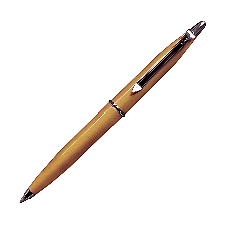 Yafa Mini-Ballpoint Poquito Pen, Medium Point, 1.0 mm, Gold Barrel, Black Ink