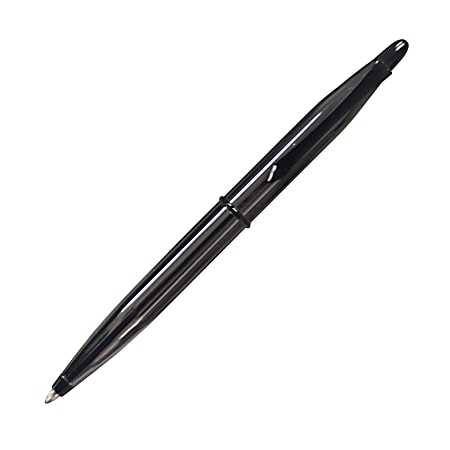 Yafa Mini-Ballpoint Poquito Pen, Medium Point, 1.0 mm, Gunmetal Barrel, Black Ink