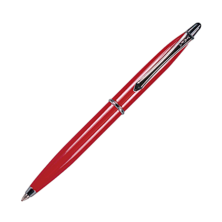 Yafa Mini-Ballpoint Poquito Pen, Medium Point, 1.0 mm, Red Barrel, Black Ink