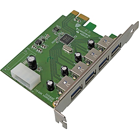 VisionTek 4 Port USB 3.0 PCIe Internal Card - PCI Express - Plug-in Card - 4 USB Port(s) - 4 USB 3.0 Port(s)
