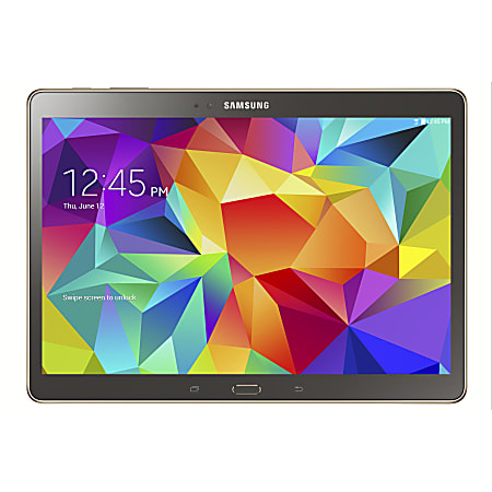 Samsung Galaxy Tab® S Tablet, 10.5" Screen, 3GB Memory, 16GB Storage, Android 4.4 KitKat, Titanium Bronze