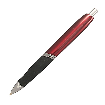 Yafa All Purpose Magnet Ballpoint Pen, 1.0 mm, Medium Point, Red Barrel, Black Ink