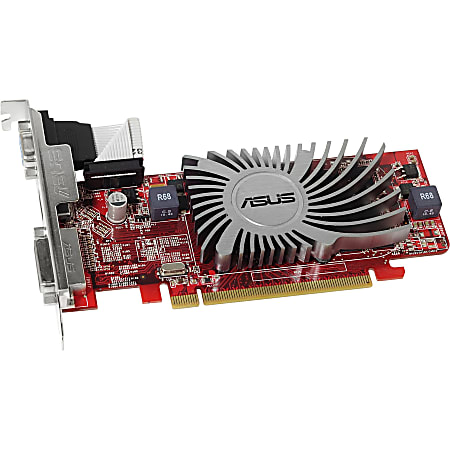 Asus HD6450-SL-2GD3-L Radeon HD 6450 Graphic Card - 2 GB DDR3 SDRAM - Low-profile - 2560 x 1600 Maximum Resolution - 650 MHz Core - 64 bit Bus Width - HDMI - VGA - DVI