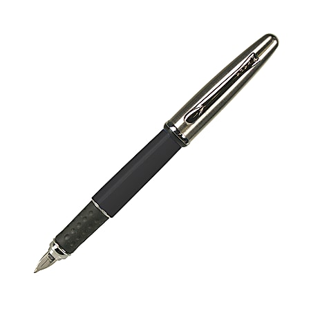 Yafa Ink Cartridge Fountain Pen, Medium Point, 1.0 mm, Black Barrel, Assorted Ink Colors