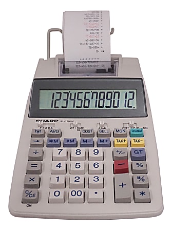 Sharp® EL-1750V Printing Calculator