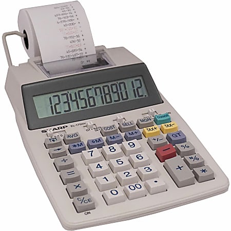 Sharp EL-1750V 12 Haneli Şeritli Hesap Makinesi Fiyatları, Özellikleri ve Yoruml