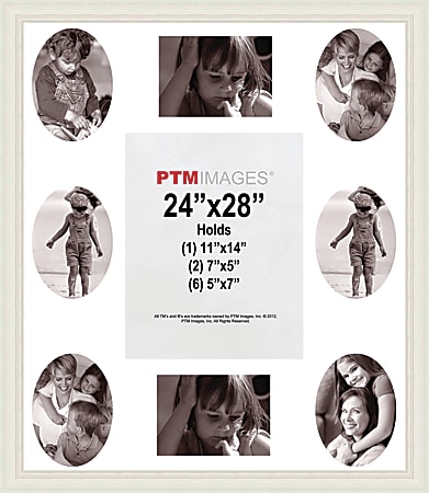 PTM Images Photo Frame, Collage, 24"H x 1"W x 28"D, White