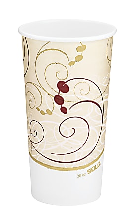 Solo® Symphony Hot Cups, 20 Oz, Beige, Pack Of 600