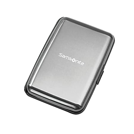 Samsonite Aluminum Wallet Gun Metal Office Depot