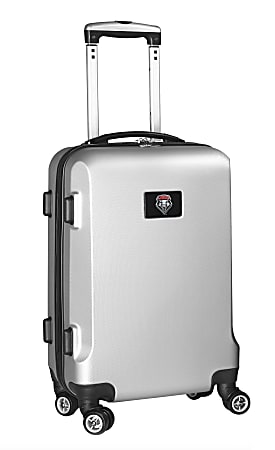 Denco Sports Luggage Rolling Carry-On Hard Case, 20" x 9" x 13 1/2", Silver, New Mexico Lobos