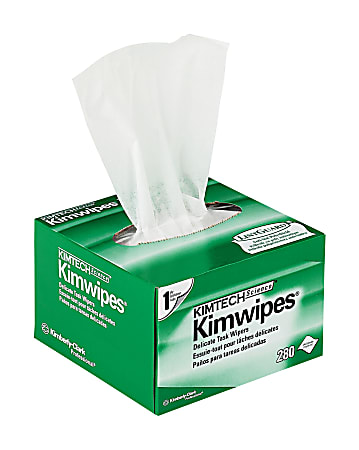 Kimtech Science Kimwipes Delicate Task Wipers, 280 Wipes Per Box, Carton Of 30 Boxes