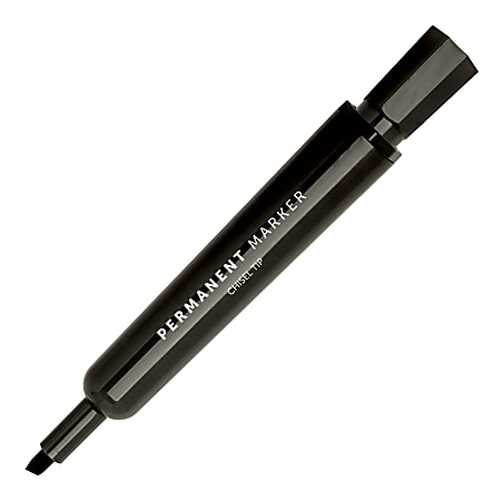 Berol Toughpoint Waterproof Chisel Point Permanent Marker Black TP8000