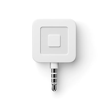 Square Credit Card Reader, 4 1/2" x 4 1/2" x 1", White