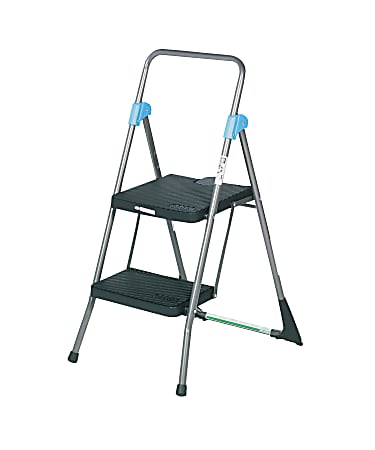 Cosco Steel 2 Step Folding Step Stool 300 Lb Capacity 39 1 2