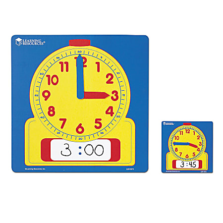 Learning Resources Write & Wipe Demonstration Clock 