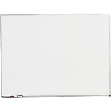 Sparco Melamine Dry-Erase Whiteboard, 24" x 18", Aluminum Frame With Silver Finish