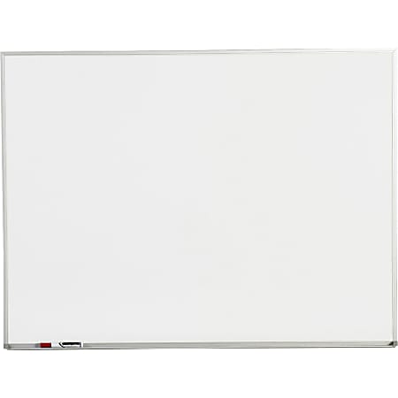 Lorell® Non-Magnetic Melamine Dry-Erase Whiteboard, 36" x 24", Aluminum Frame With Silver Finish