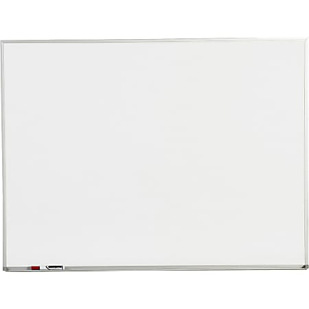 Lorell® Non-Magnetic Melamine Dry-Erase Whiteboard, 36" x 24", Aluminum Frame With Silver Finish
