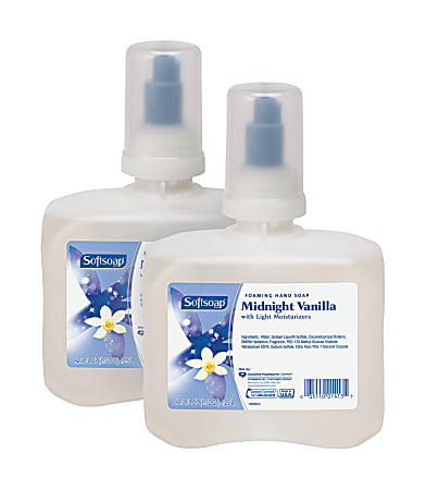 Softsoap® Foaming Hand Soap Refill Cartridges, Midnight Vanilla Scent, 1,250mL, Clear, Case Of 2