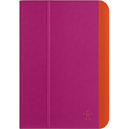 Belkin Slim Style Carrying Case (Folio) for iPad mini - Azalea, Fiesta