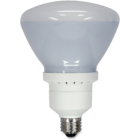 GE 26-watt R40 Fluorescent Floodlight - 26 W - 120 V AC - R40 Size - Soft White Light Color - E26 Base - 10000 Hour - 4400.3°F (2426.8°C) Color Temperature - 82 CRI - Reflector, Energy Saver - 6 / Carton
