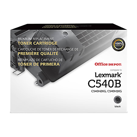 Office Depot® Brand OSC540B Remanufactured Black High Yield Toner Cartridge Replacement for Lexmark C540