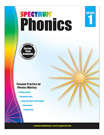 Carson-Dellosa Spectrum Phonics Workbook, Grade 1
