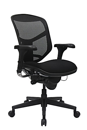 WorkPro® Quantum 9000 Series Ergonomic Mid-Back Mesh/Fabric Chair, Black, BIFMA Compliant