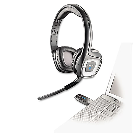 Plantronics® Audio 995 USB Wireless Stereo Over The Ear Headset