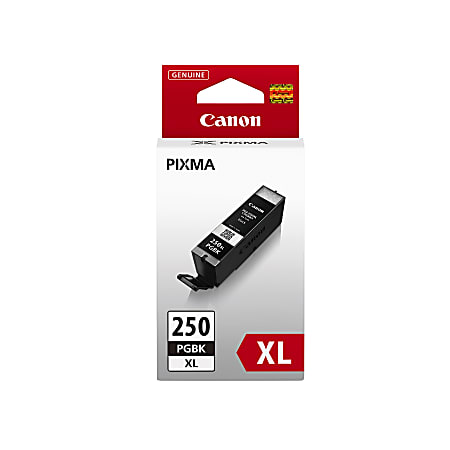Canon® PGI-250XL High-Yield Black Ink Tanks, Pack Of 2, 6432B001
