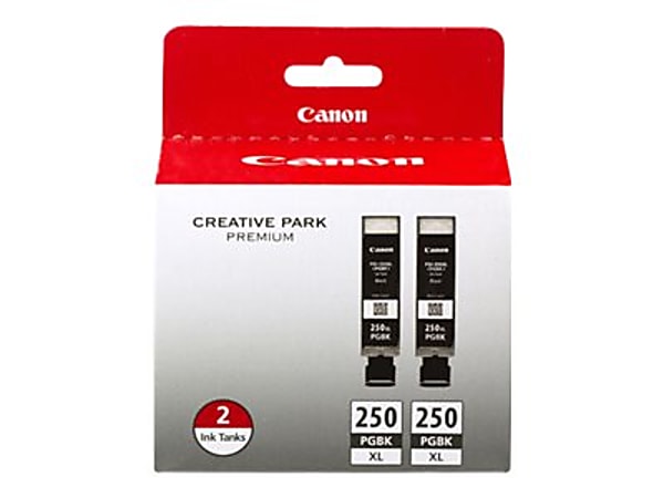 Canon PGI 250XL High Yield Black Ink Tanks Pack Of 2 6432B001