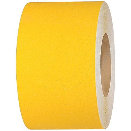 Tape Logic® Heavy-Duty Antislip Tape, 3" Core, 4" x 60', Yellow