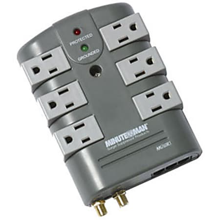 Minuteman MMS Series 6 Outlet Surge Suppressor - Receptacles: 6 - 2160J - Receptacles: 6 - 2160J