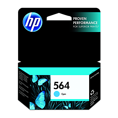 HP 564 Cyan Ink Cartridge, CB318WN