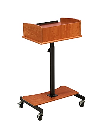 Oklahoma Sound® Laptop Speaker Stand, Cherry