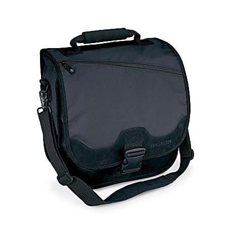Kensington® Saddlebag Laptop Carrying Case, 16.8" x 11.75" x 6.5", Black
