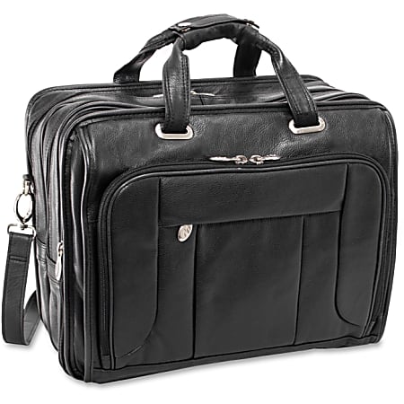 McKleinUSA West Town S Series Checkpoint-Friendly Wheeled Laptop Case, 17" x 9.5" x 13", Black