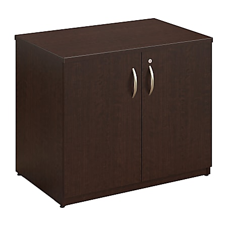 Bush Business Furniture Components Elite Storage Cabinet, 36"W, Mocha Cherry, Premium Installation