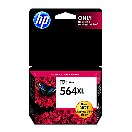 HP 564XL (CB322WN) Original Inkjet Ink Cartridge - Photo Black - 1 Each - 290 Pages HP 564XL (CB322WN) Original Inkjet Ink Cartridge - Photo Black - 1 Each - 290 Pages