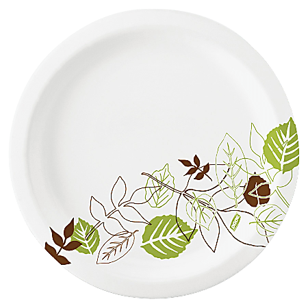 Dixie® Paper Plates, 6 7/8" Diameter, Pathways, Carton Of 1000