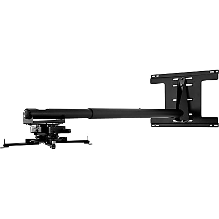 Peerless PSTK-2955-W - Mounting kit (wall plate, wall arm, bracket, column tube) for projector - cold-rolled steel - white