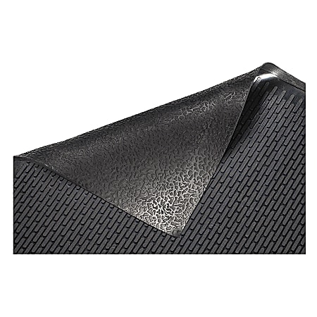 Genuine Joe Clean Step 50% Recycled Scraper Mat, 3' x 5', Black