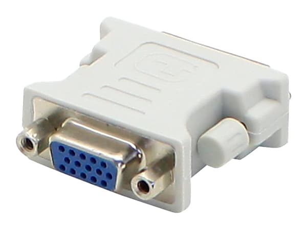 AddOn DVI-I (29 pin) Male to VGA Female White Adapter For Resolution Up to 1920x1200 (WUXGA) - 100% compatible and guaranteed to work