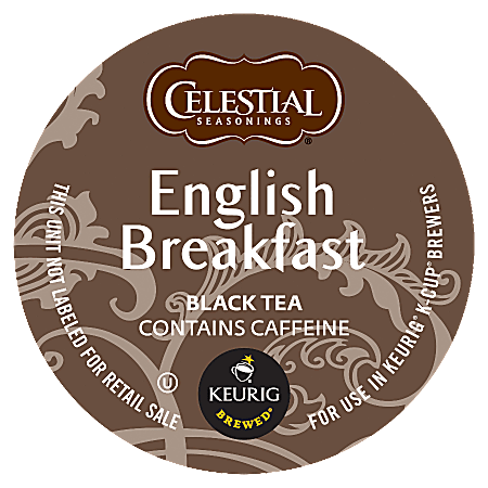 Celestial Seasonings® Devonshire English Breakfast Black Tea Single-Serve K-Cups®, 0.40 Oz, Box Of 96