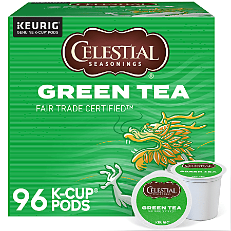 Celestial Seasonings® Natural Antioxidant Green Tea Single-Serve K-Cups®, 0.40 Oz, Box Of 96